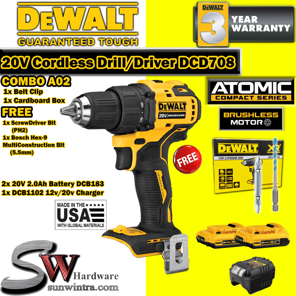 Dewalt dcd708 combo clearance
