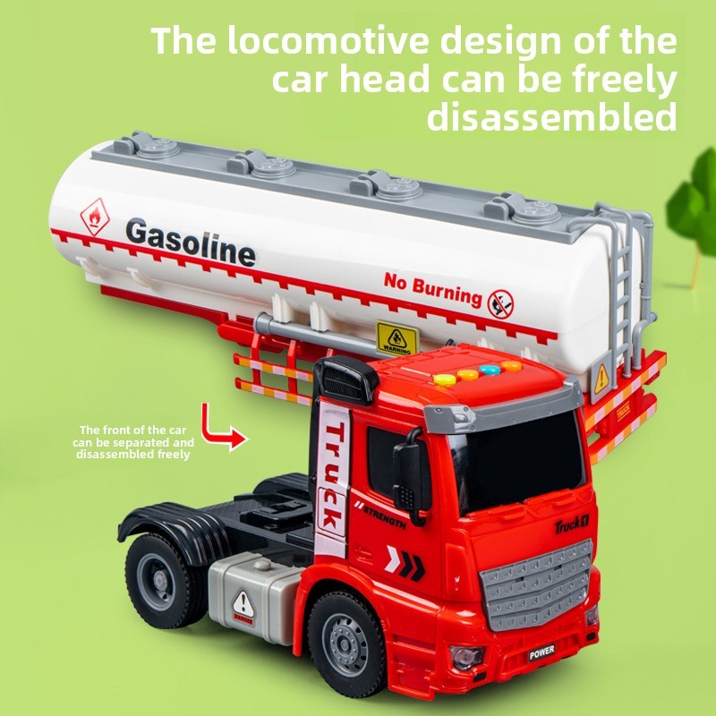 Plastic Childrens Oversized Oil Tanker Inertia Toy With Light Effects ...