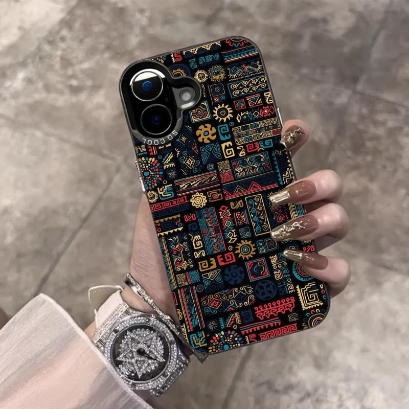 Mural Relics Case for iPhone 16 15 14 13 12 11 Pro Max XR 7 8 Plus ...