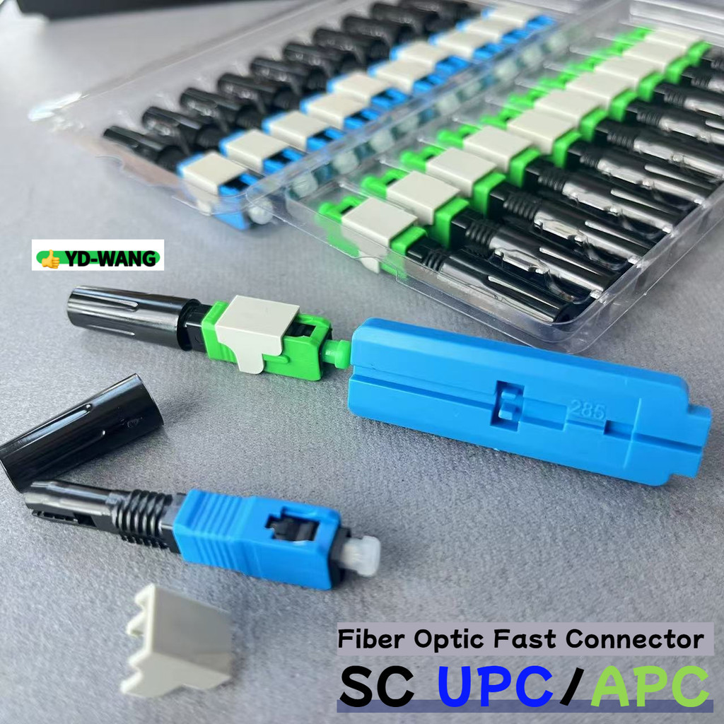 Fiber Optic Fast Connector SC APC/UPC FTTH pre-bur fiber optic quick ...