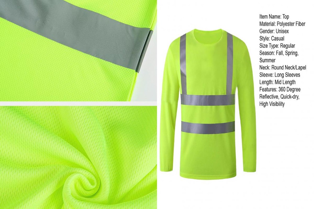 Reflective Sports Shirt Reflective Training Shirt Reflective Safety T ...