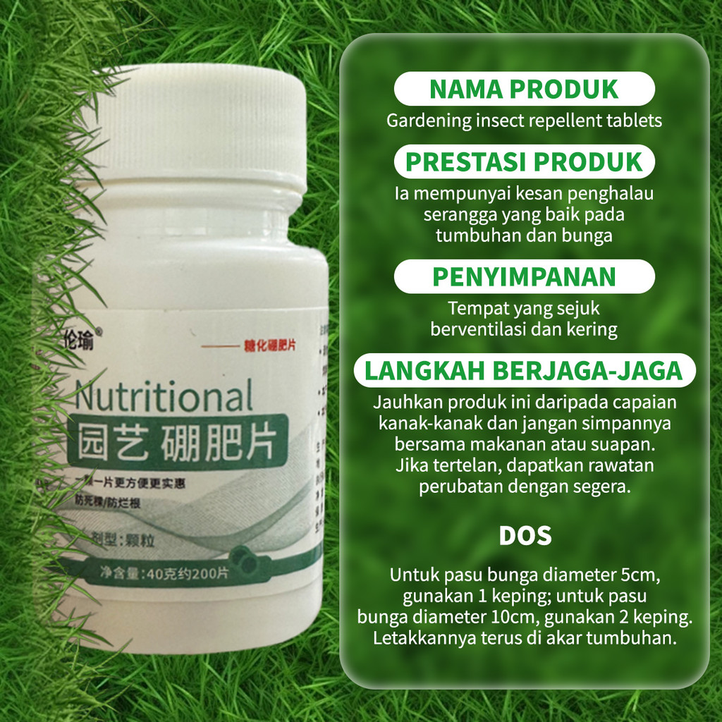 Ubat Serangga Tumbuhan Plant Insect Resistant Tablets Gardening ...