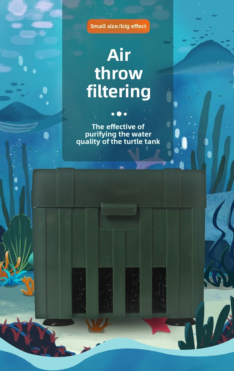 Picture of Turtle low water level filter turtle tank feces suction water ...