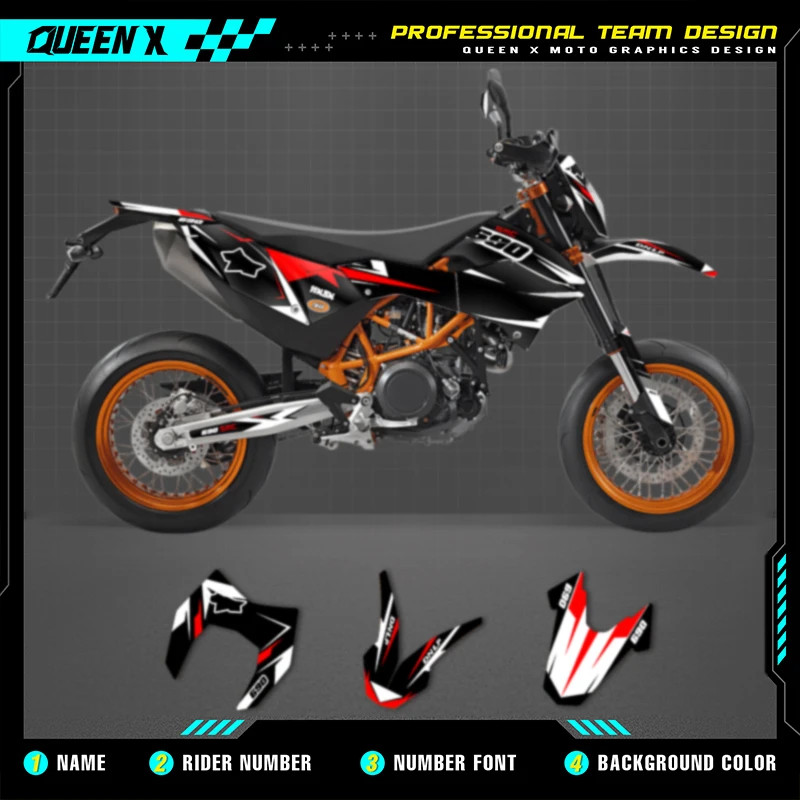 Queen X MOTOR For KTM SMC-R 690 2012 2013 2014 2015 2016 2017 2018 ...