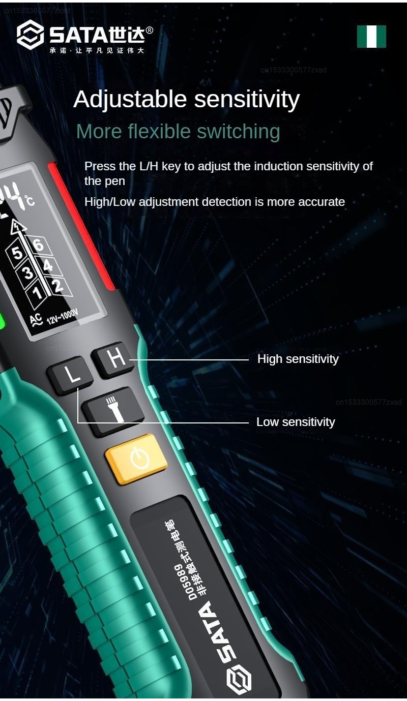 SATA Smart Electric Indicator Pen Non-Contract Cordless Induction ...