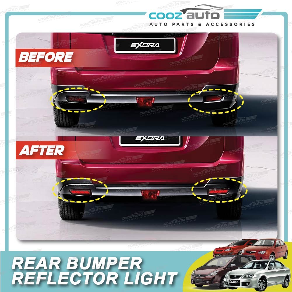 Proton Exora Gen2 Satria Neo Persona Car Rear Bumper Reflector LED ...