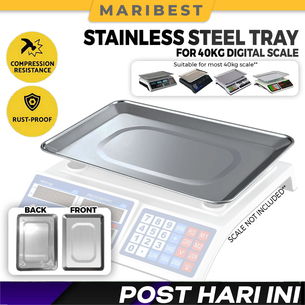 Stainless Steel Tray Only For 40kg Digital Scale Accessories Digital ...