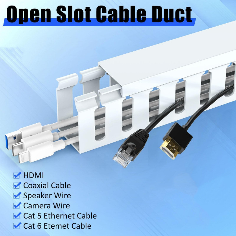PVC Cable Tray Duct Slotted PVC cable trunking Wire Duct Cable ...
