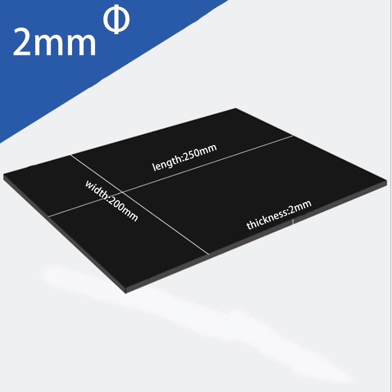 [Carbest1] Thick 1-5mm ABS Plastic Sheet Black Board Vacuum Forming DIY ...