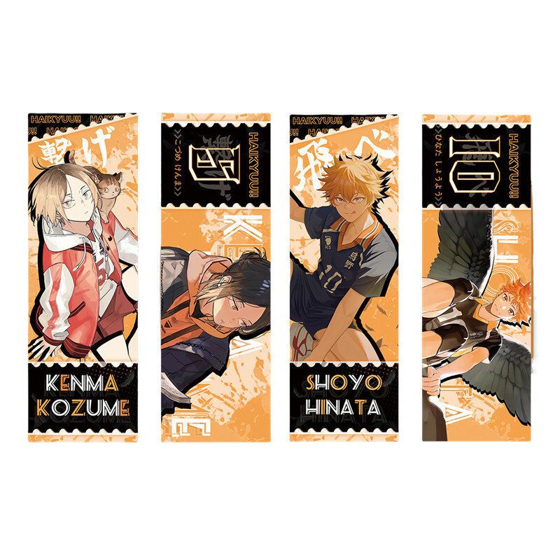 21x7cm Anime Haikyuu!! Figure Laser Ticket Bookmark Painting Hinata ...