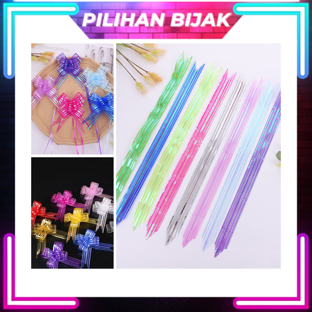10pcs Pull Ribbon Riben Tarik Hamper Ribbon Party Ribbon Flower Ball ...
