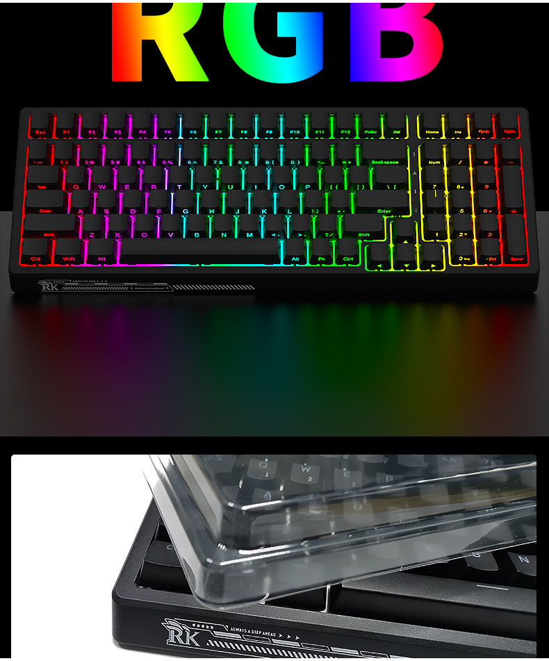 New Arrival! RK G98 Tri-Mode customized mechanical keyboard wireless 2 ...