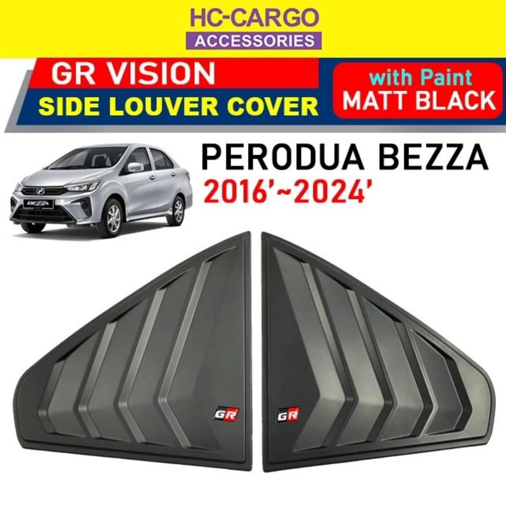 Perodua Bezza 2016 - 2024 B300 GR Rear Side Louver Car Window Triangle ...