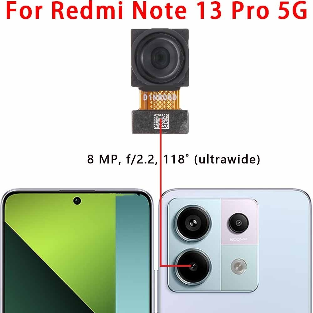 Original Front and Rear Back Camera For Xiaomi Redmi Note 13 Pro 5G ...