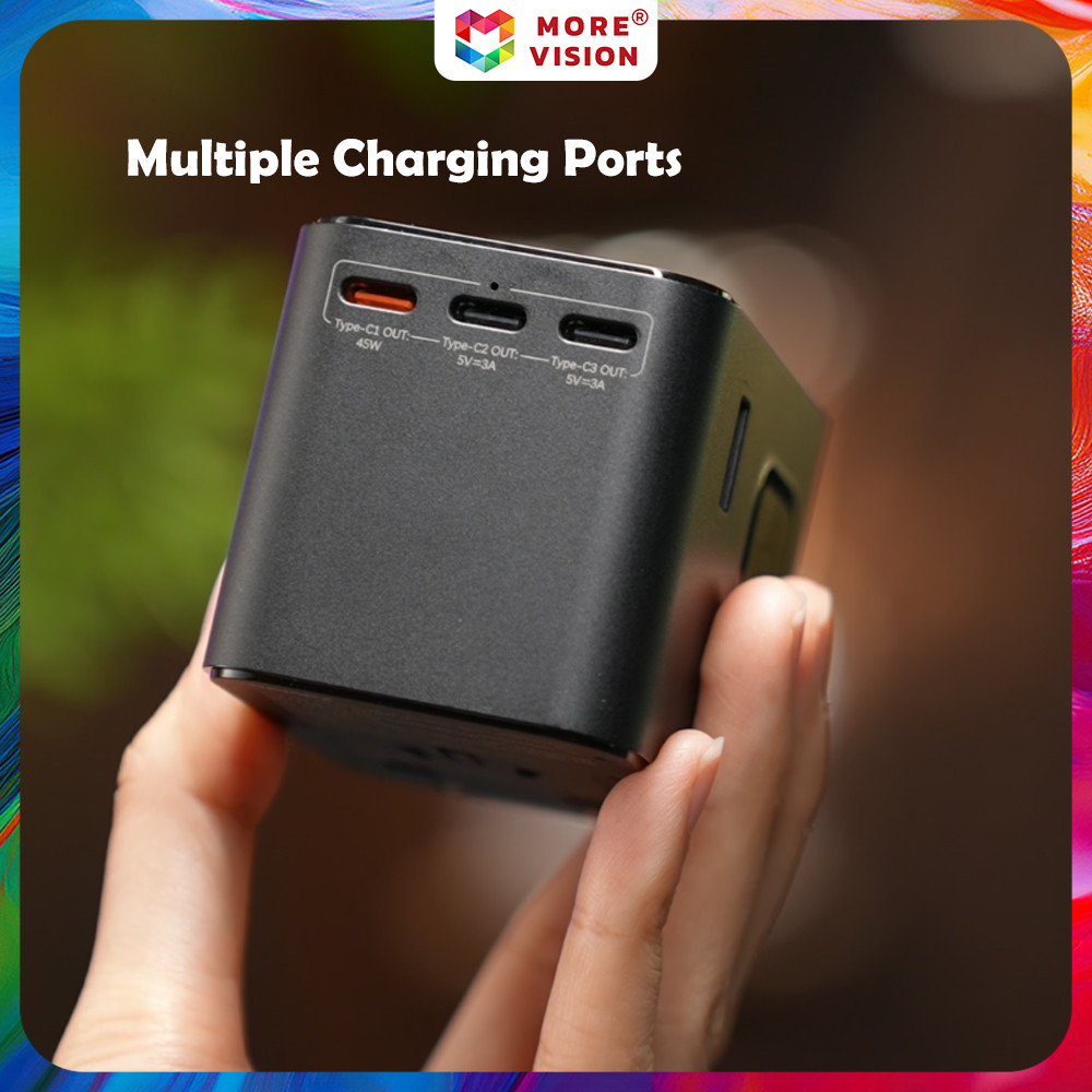REMAX Explorer 25/45W GAN Travel Charger Universal Power Adapter Type-C ...