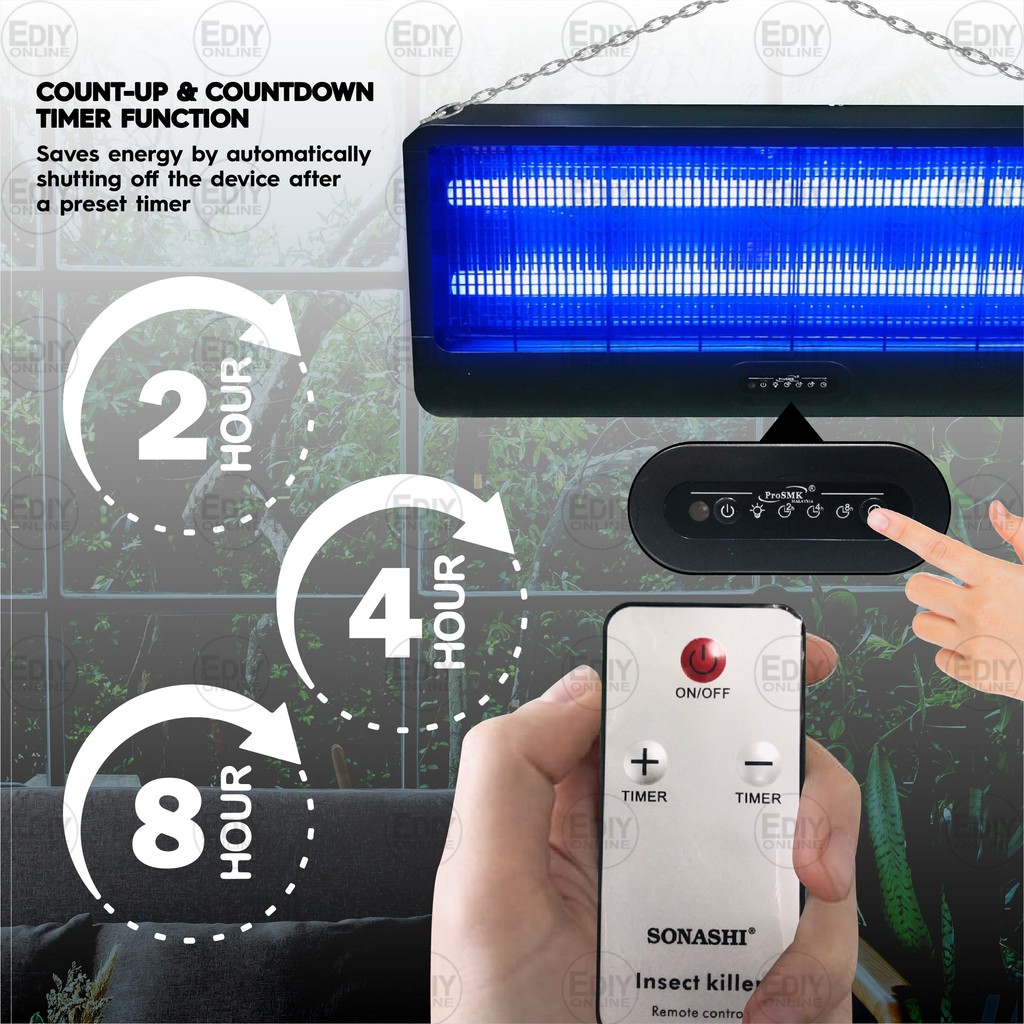 Electric Timer Insect Killer 】 Prosmk 2400W High Voltage Lamp Pest Fly ...