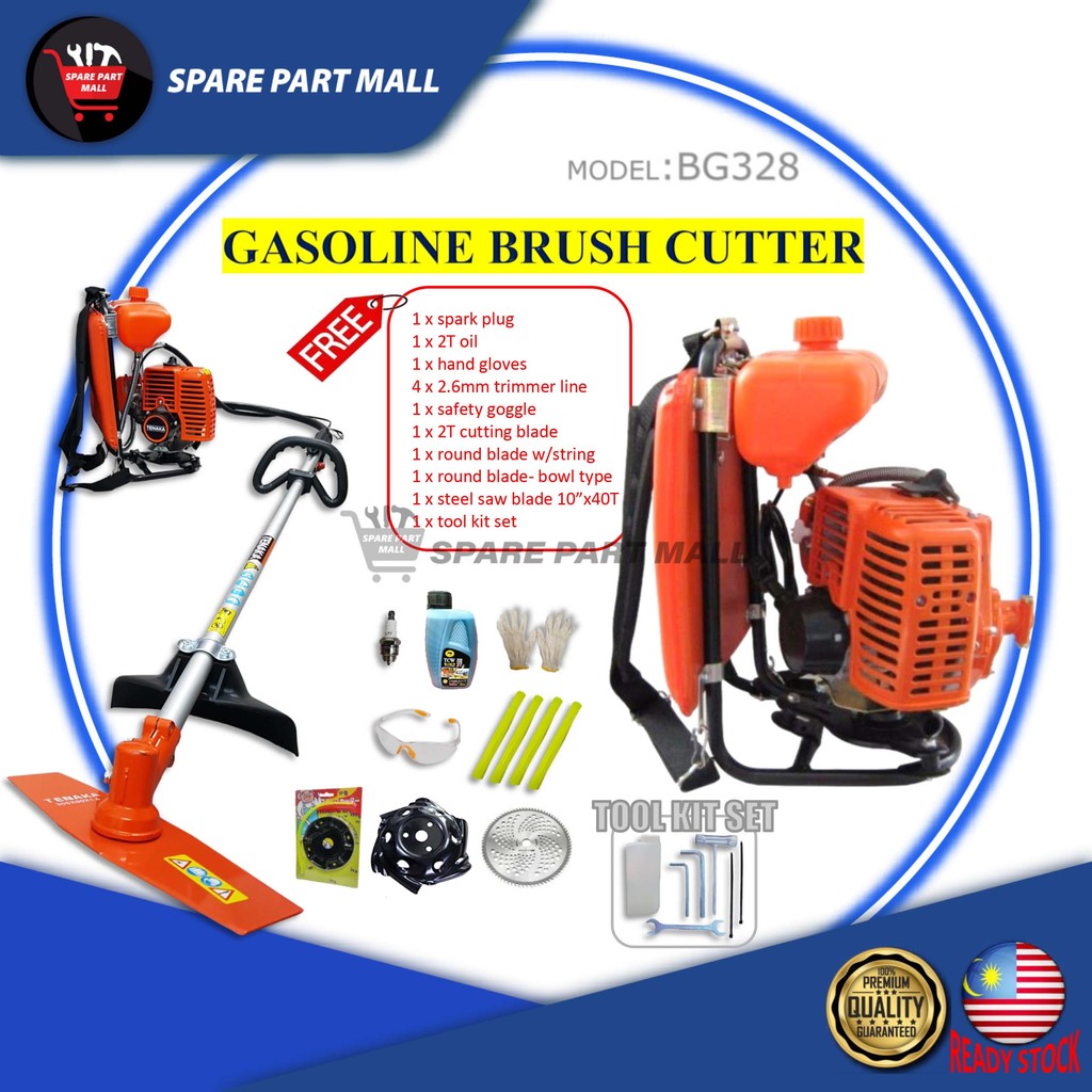TANIKA/ TANEKA BRUSH CUTTER (BG328) 2-STROKE FUEL SAVING BACKPACK MESIN ...