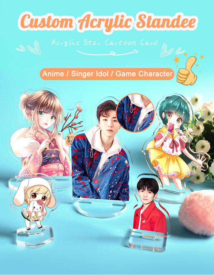 Custom Figure Standee Clear Acrylic Stand Cartoon Charm Game Anime ...