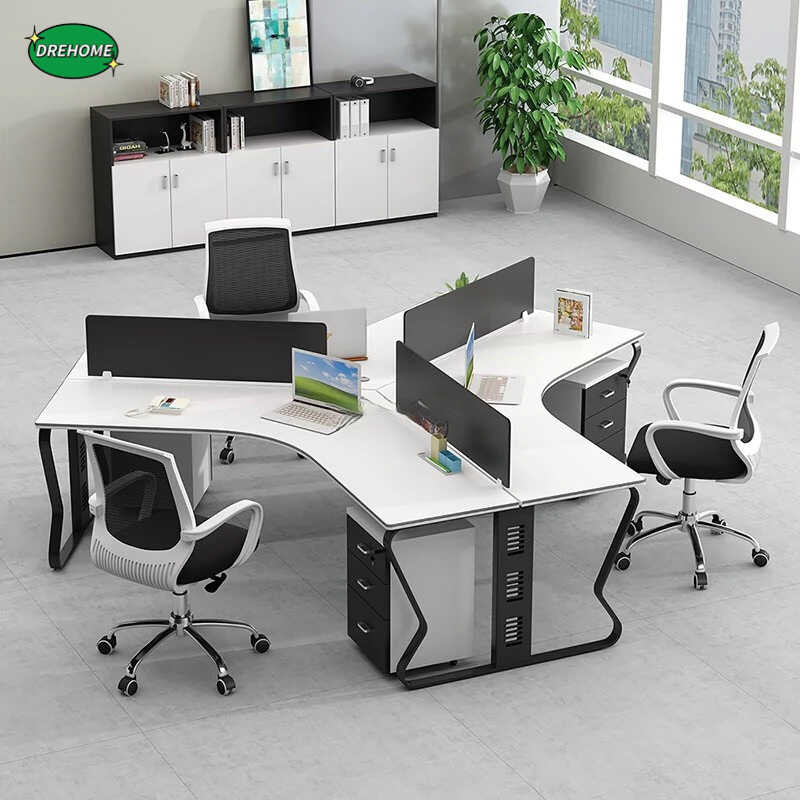 DRE Office Desk, Employee Computer Desk, Desk And Chair Combination ...