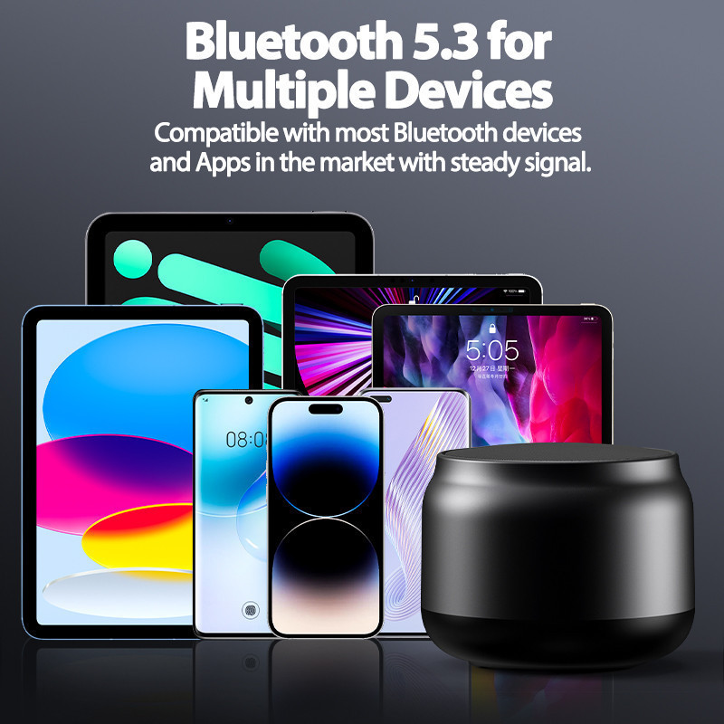 GOOJODOQ Mini Wireless speaker Bluetooth 5.3 Portable Speaker 360 ...
