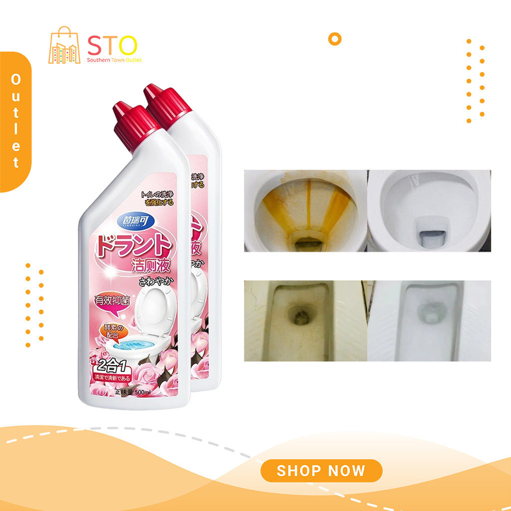 STO Toilet Cleaning Two-In-One Floral Scented Toilet Cleaning Liquid ...