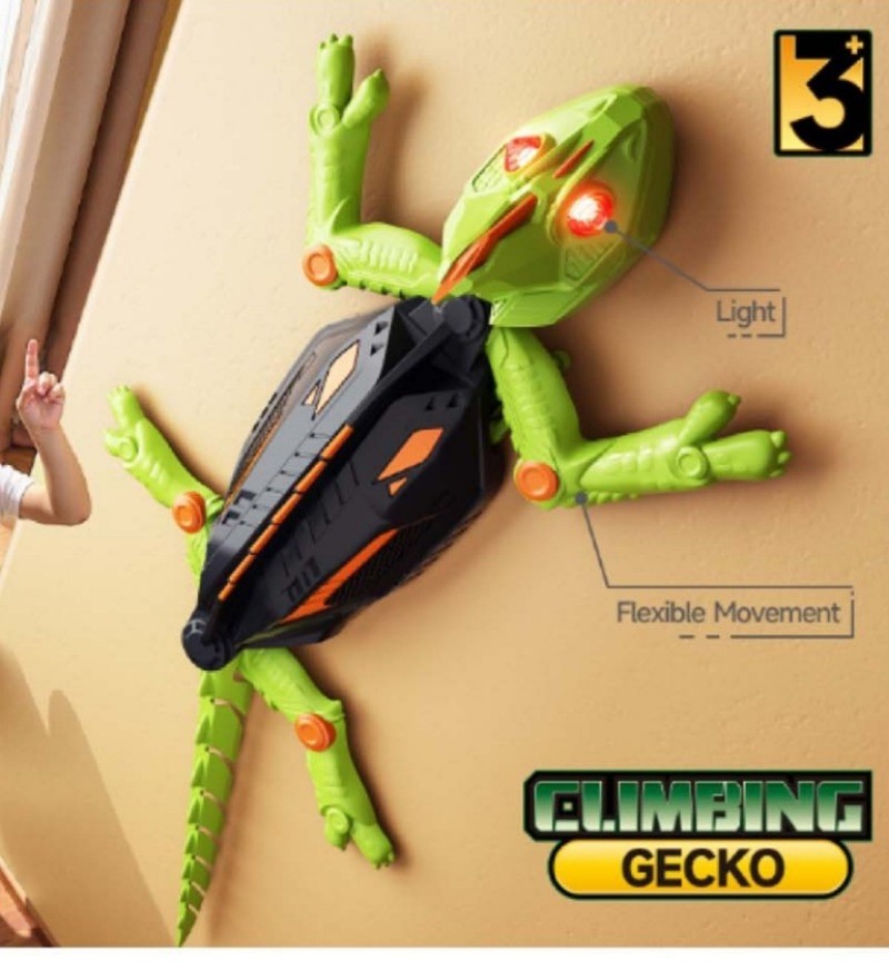 Kids Electric Wall Climbing RC Car Bionic Animal Chameleon Remote ...