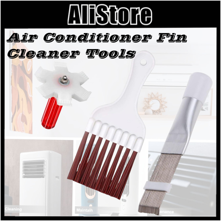 ALi Air Conditioning Fin Comb Gap Brush Kit Cleaning Brush Condenser ...
