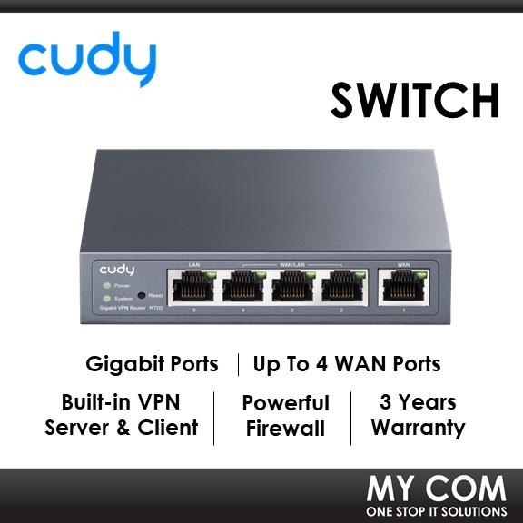 Cudy R700 Gigabit Ports Multi-WAN VPN Router With Powerful Firewall For ...
