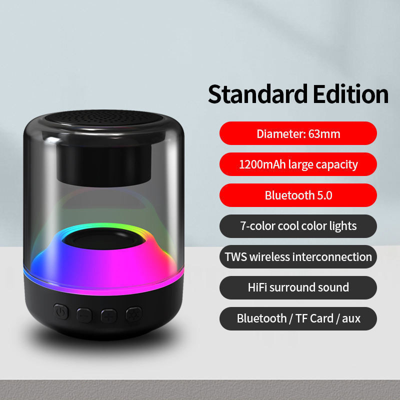 Heavy Bass Seven Color Small Speaker High Fidelity Surround Sound ...