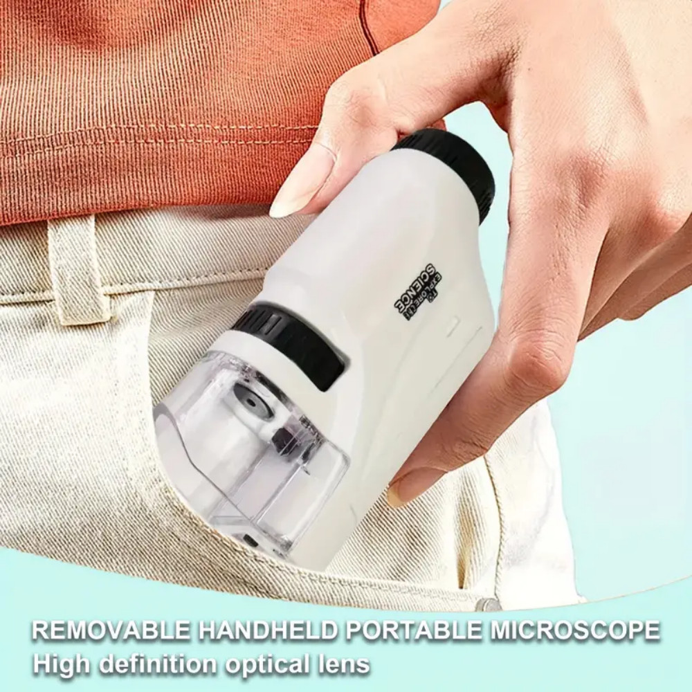 Microscope 60-120x Lab Handheld Microscope Battery Powered Microscope ...