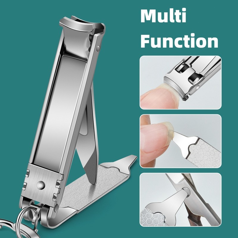Nail Clipper Ultra Thin with Key Ring Mini Foldable Nail Cutter Small ...