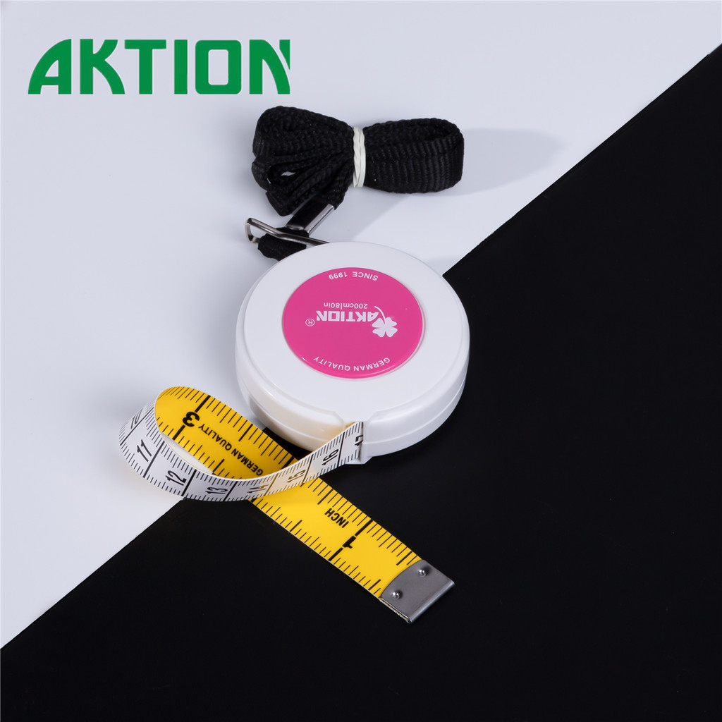 AKTION 1.5m/2m/3m Retractable Double-Sided Tape Measure - One-Click ...