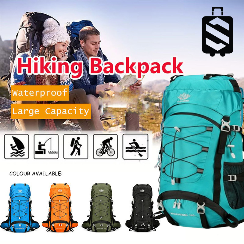 SKY TRAVELLER 60L Large Capacity Waterproof Hiking Camping Backpack Outdoor Sports Mountaineering Trekking Backpack Shopee Malaysia