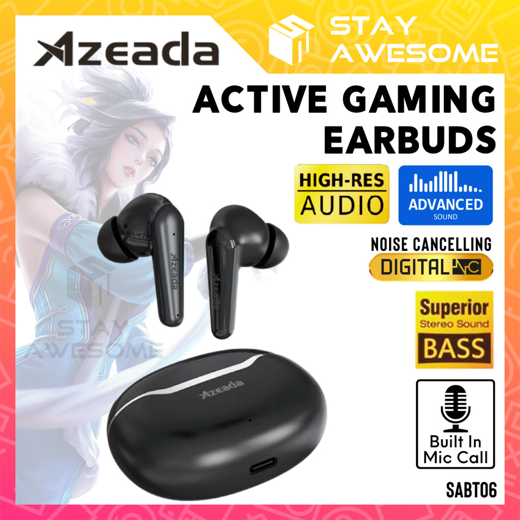 AZEADA High Quality Noise Cancelling Full Bass ANC Bluetooth TWS True ...