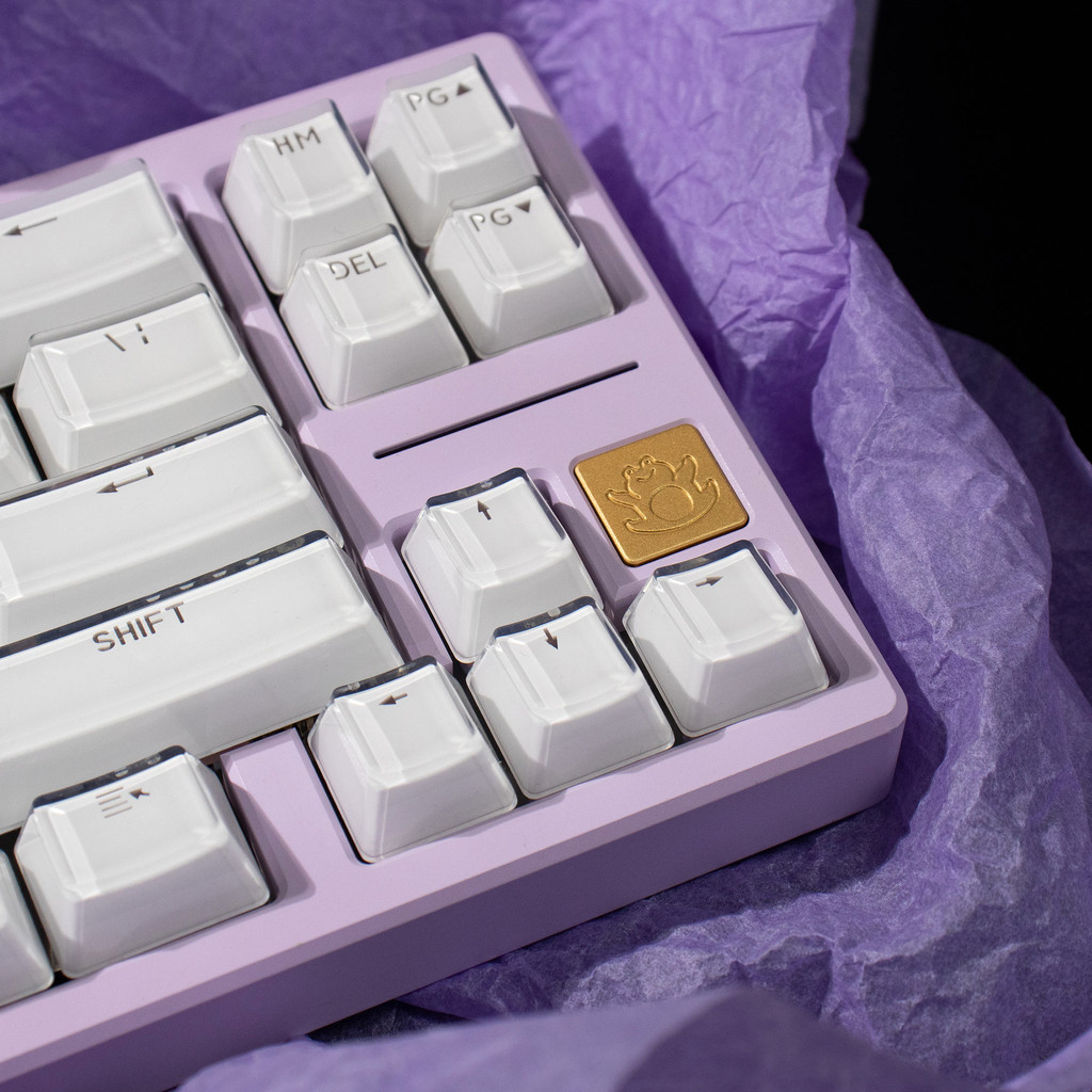 Crystal White Keycaps 104 Keys ABS Double shot OEM profile keycaps set ...