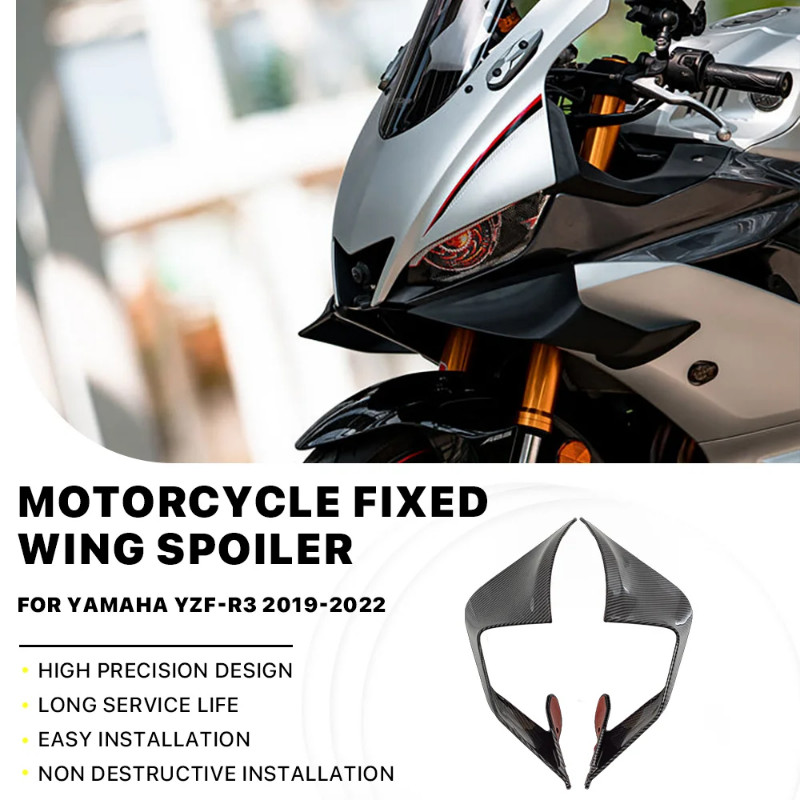 Motorcycle Fairing Fixed Wind For Yamaha YZF R3 2019 2020 2021 2022 ...