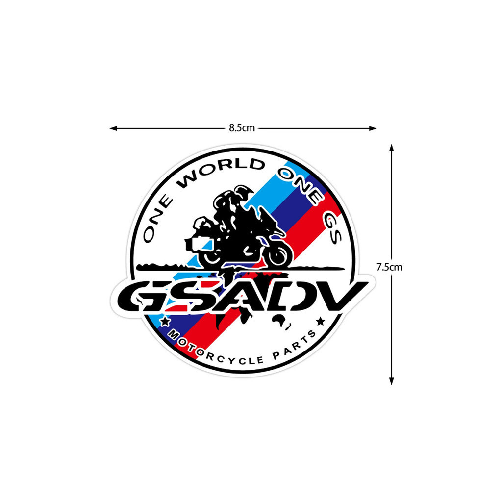 GSADV Motorcycle Tail Box Strip Sticker Motorcorss Helmet Body Decal ...