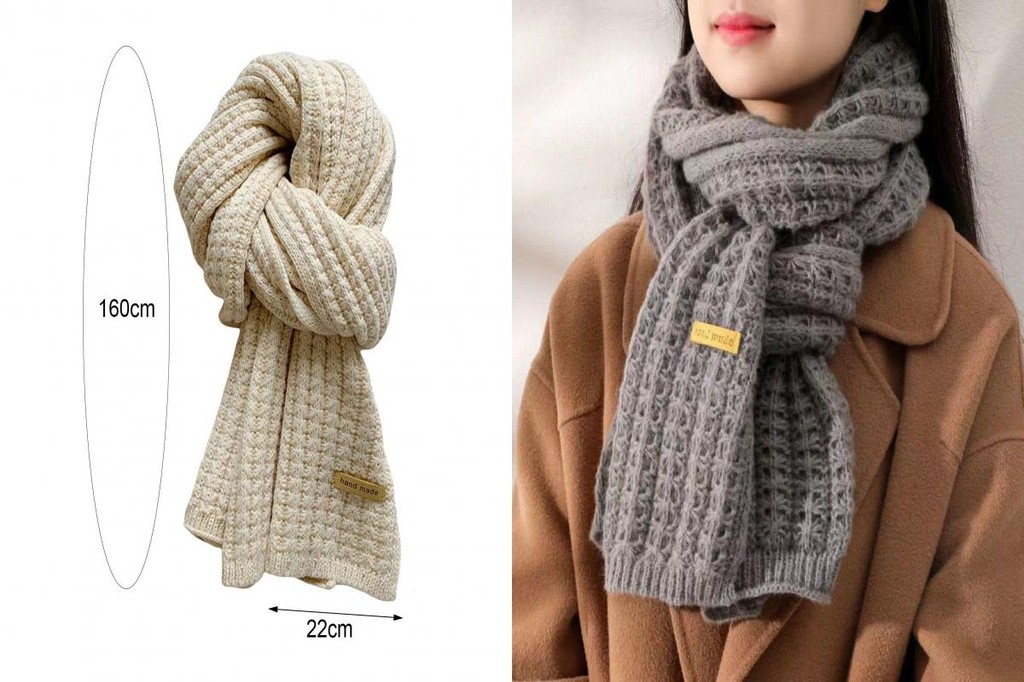 Knitted Scarf Men Women Winter Scarf Cozy Winter Scarf for Men and ...