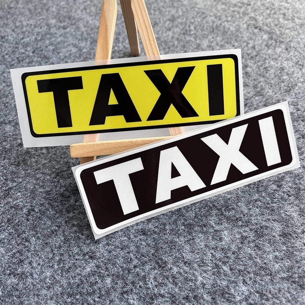 TAXI Ehailing Reflect Vinyl Modified Sticker Motor Logo Car Accessories ...