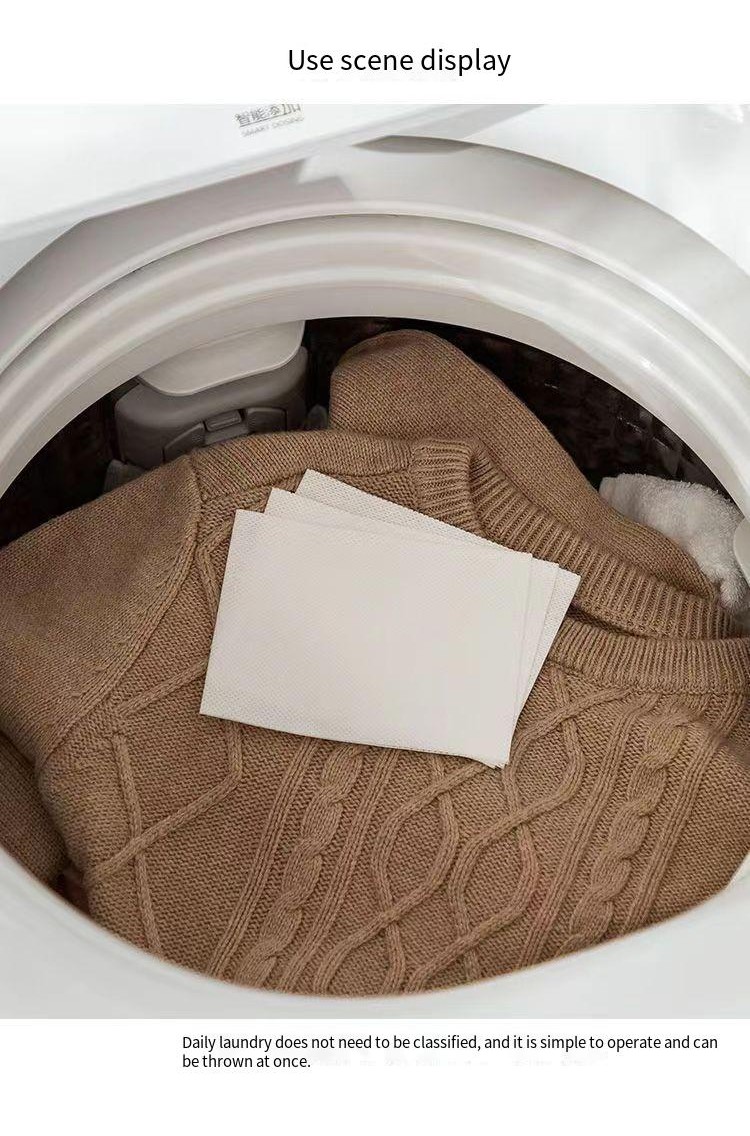 50pcs Anti Dye Paper Color Absorb Sheet Wash Machine Laundry Cloth Anti ...