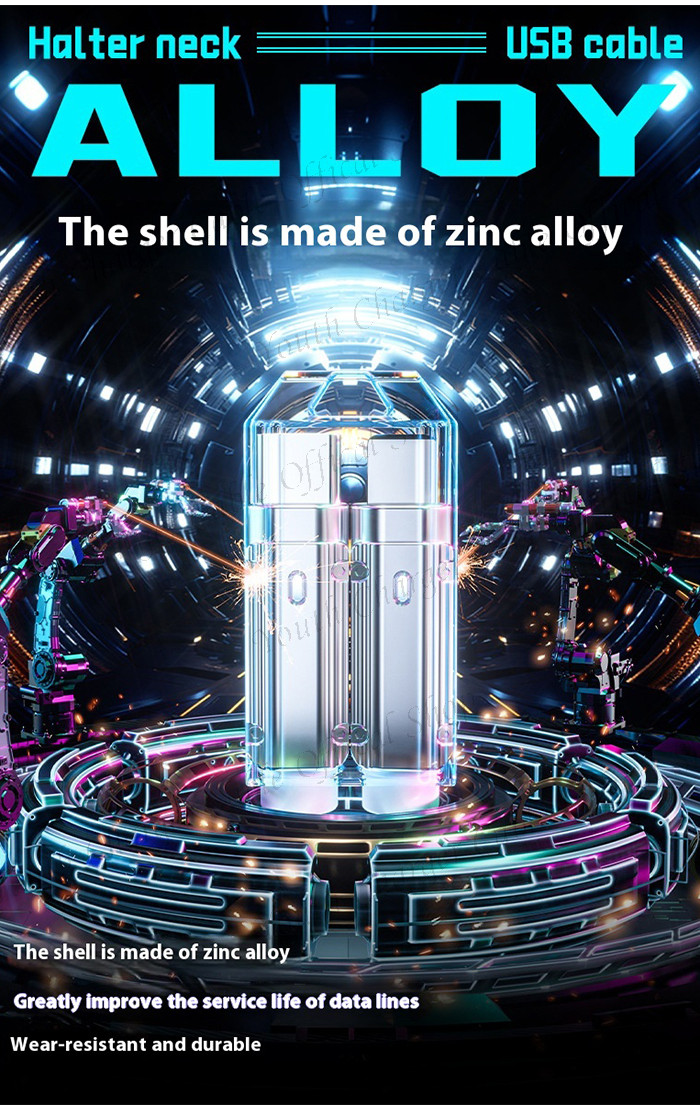 2 In 1 Lanyard PD65W Nylon Weave Neck Hanging Fast Charging Typec to