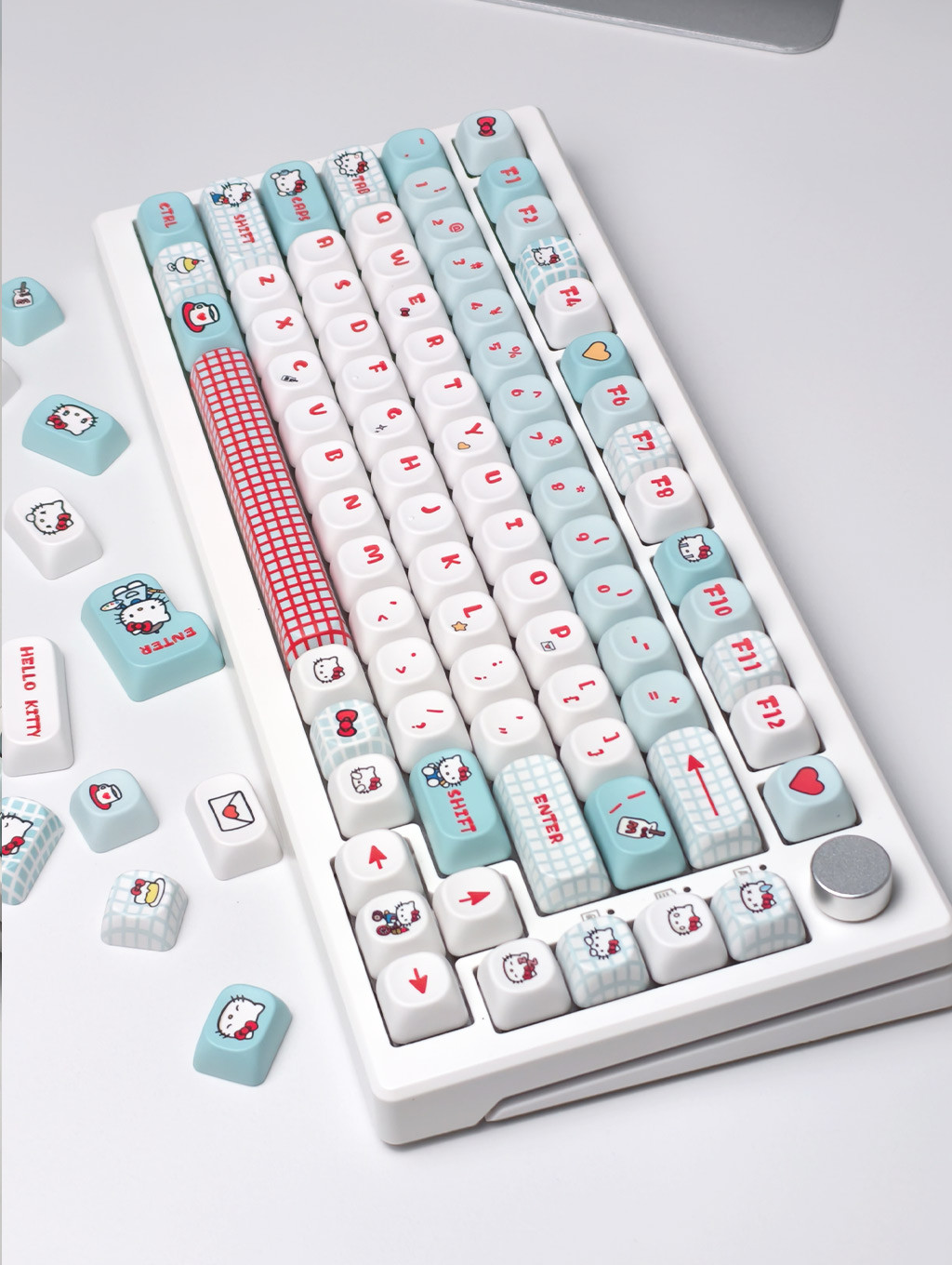 Hello Kitty Keycaps MOA Profile 130 Keys PBT Dye Sublimation AULA F75 ...