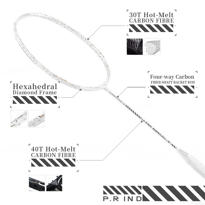PRIND Racket UNS S PURUI Racket Badminton Racket Racquet Raket ...