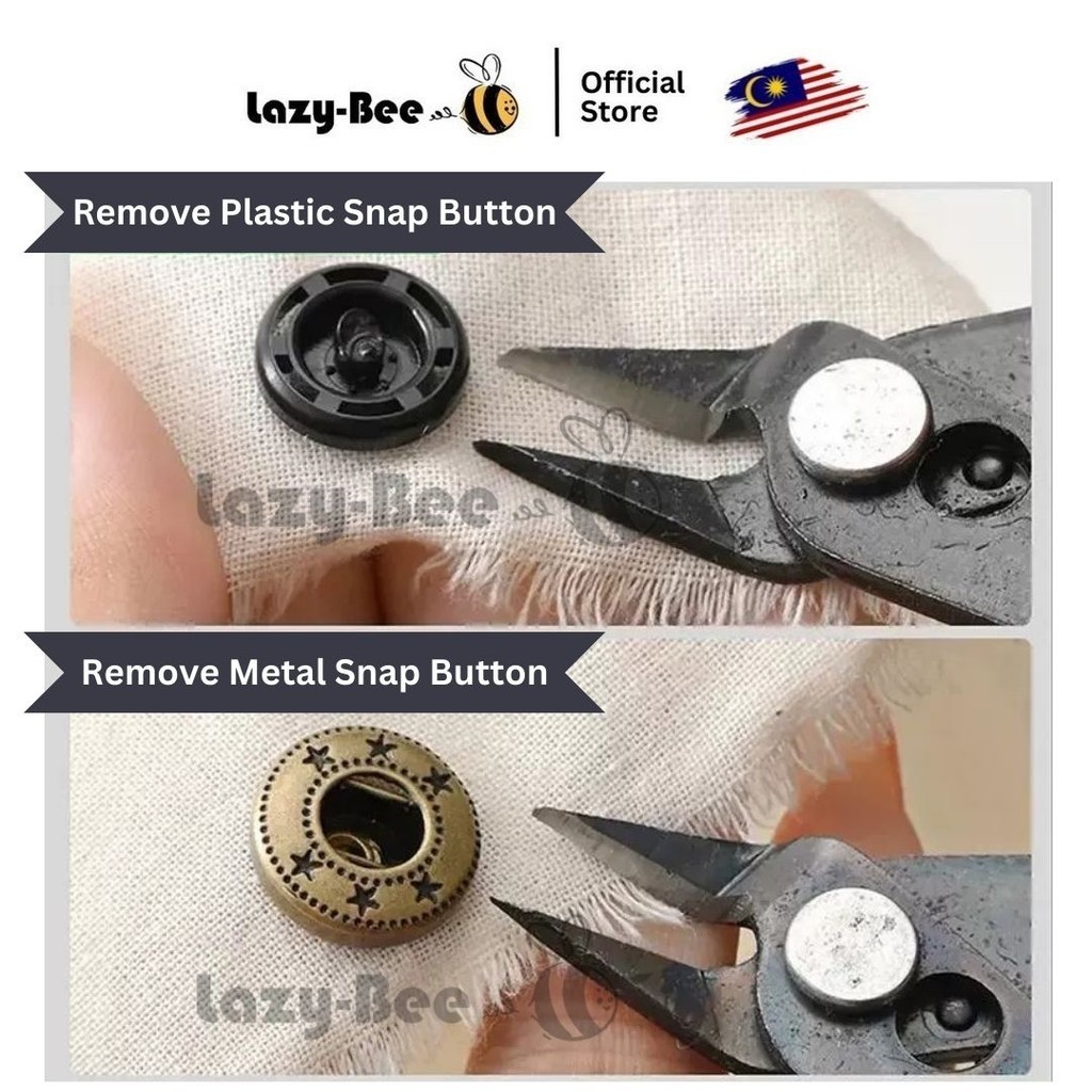 LAZY BEE Plastic Snap Button Removal Tool Disassembly Tool Unfastened ...