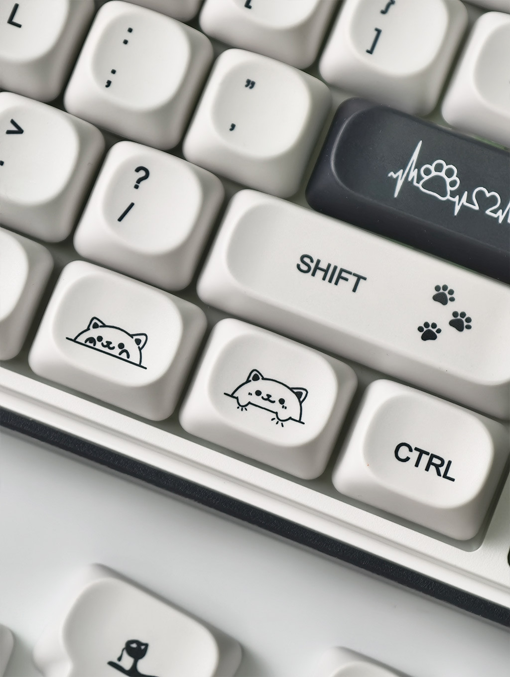 Strange Cat Keycaps MOA Profile 124 Keys PBT Dye Sublimation Aula F75 ...