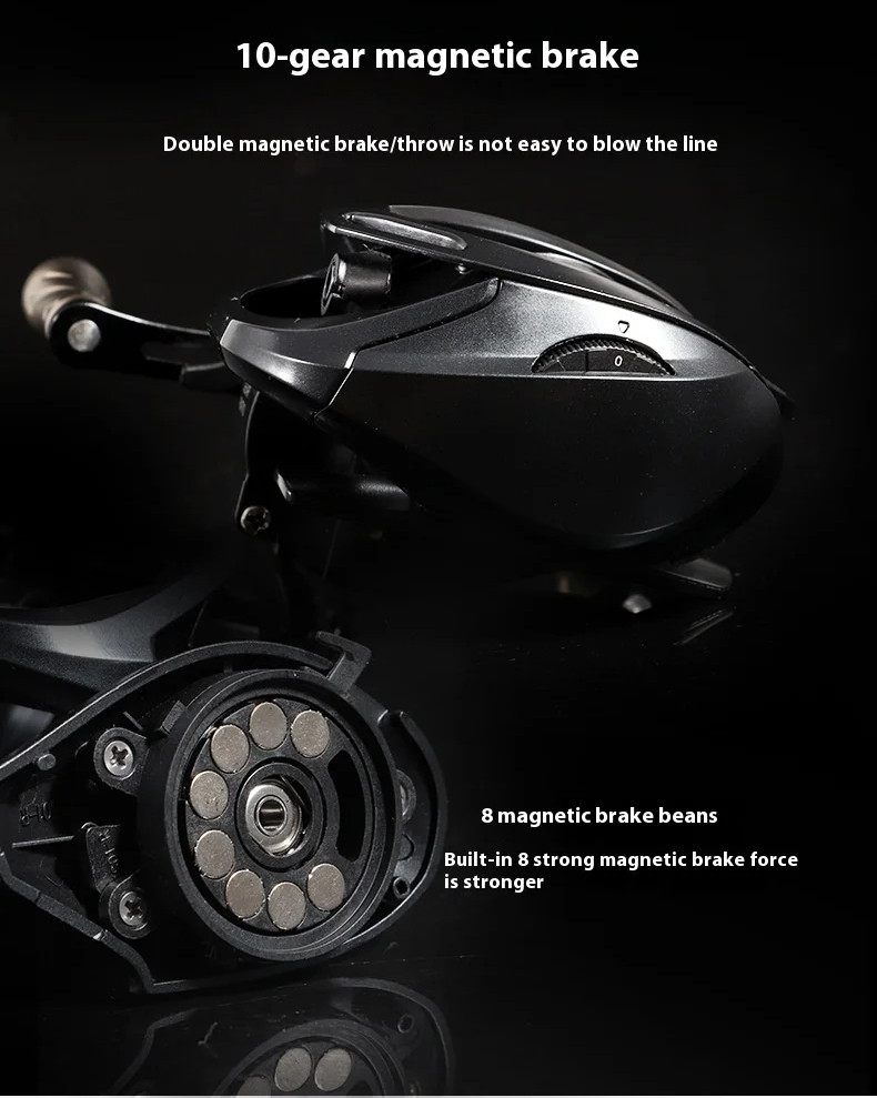 2025 New Style Baitcasting Reel Magnetic Braking System 7.2:1 Gear ...