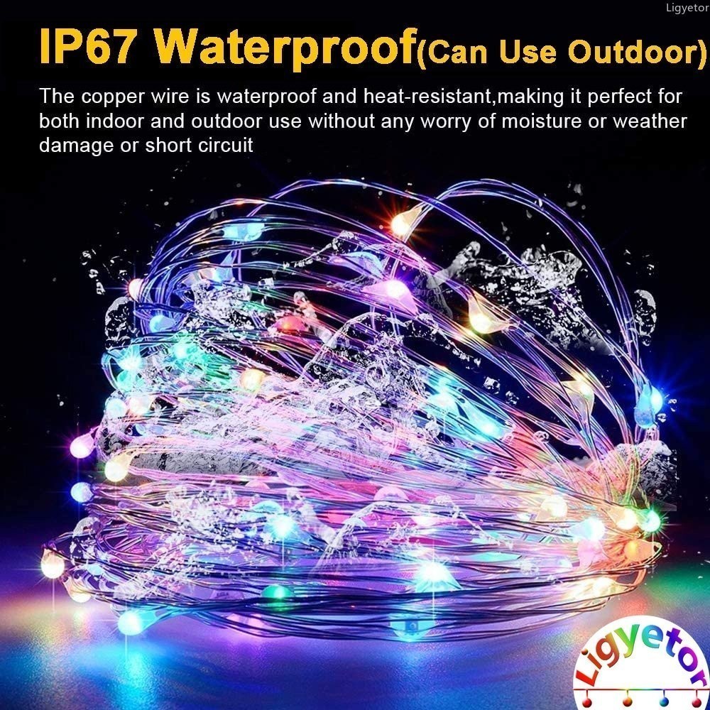 32M 300LED Solar Lights Outdoor Waterproof Fairy String Lights for Home ...