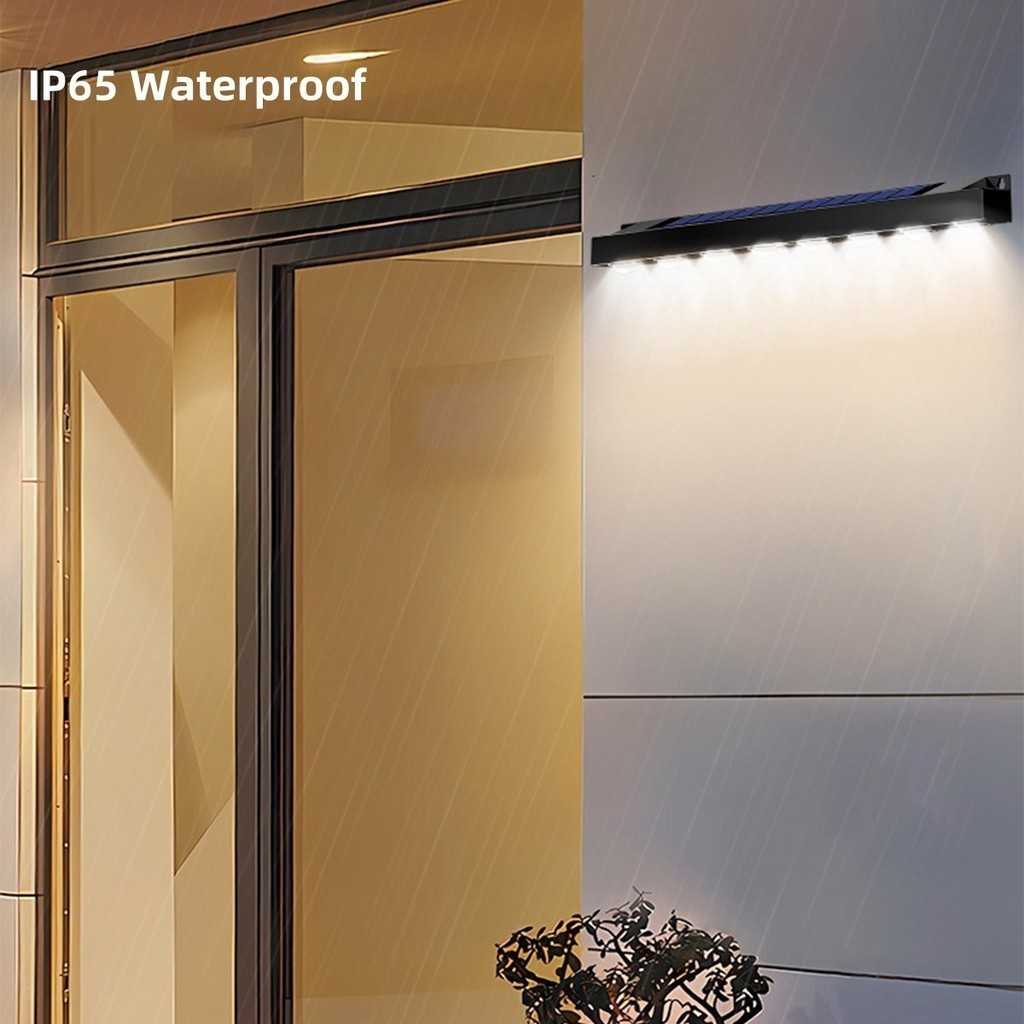 NEW LED Solar Outdoor Waterproof Wall Light Garden Decoration Solar ...