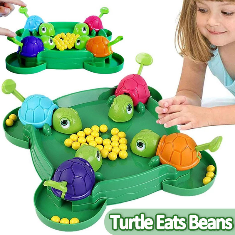 🔥Ship 24H🔥 Kids Toys Board Game Turtle Eat Bean Toy Kids Interactive 2 ...