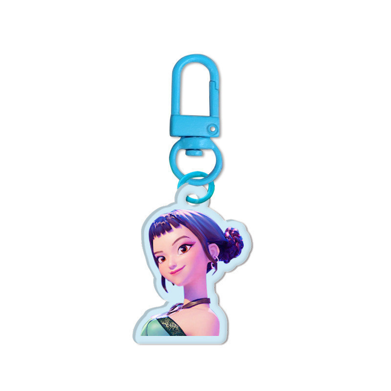 Cartoon Demon Hunters Keyrings K-pop Huntrix Keychains Anime Figure Bag ...